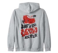 Life's Bad - Death's Better - Divertente Diavolo di Halloween Felpa con Cappuccio