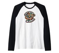 Life's Better On Vinyl Record Player Retro Music Lover Maglia con Maniche Raglan