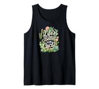 Life's Better with Cacti Funny Plant Lover Gardener Design Canotta