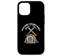 Life's Short Dig More Fossils Paleontology Hunter Geologist Custodia per iPhone 12/12 Pro