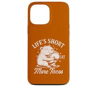 Life's Short Mangia più Tacos Capybara Roditore Animale Custodia per iPhone 13 Pro Max