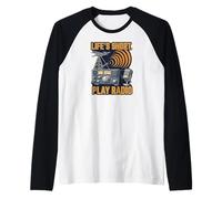Life's Short Play Radio Ham Amateur Operator Maglia con Maniche Raglan