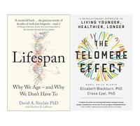 Lifespan Dr David A. Sinclair, The Telomere Effect 2 Books Collection Set
