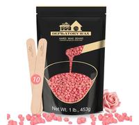 Lifestance Cera Ceretta Brasiliana per Bikini, 450g Rosa, Perle per Depilazione con 10 Spatole, Ceretta a Caldo per Corpo, Viso, Gambe e Braccia