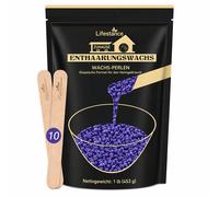 Lifestance Perle di cera depilatoria alla lavanda 450 g