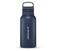 LifeStraw Go 2.0 Bottiglia Filtro Acqua in Acciaio Inox 1L Mare Egeo LGV41SASWW