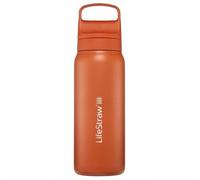 LifeStraw Go 2.0 Bottiglia Filtro Acqua in Acciaio Inox 24oz Kyoto Arancione LGV42SORWW