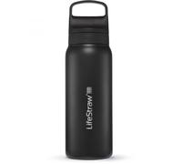 LifeStraw Go 2.0 Stainless Steel Water Filter Bottle 700ml, Nero 700ml BLACK