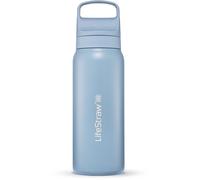 LifeStraw Go 2.0 Stainless Steel Water Filter Bottle, blu 700ml Icelandic Blue