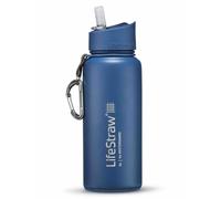 LIFESTRAW Go Acciaio Inox Blu Medio 0,7l. LSGOSSMB1