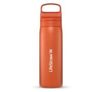LifeStraw Go Series - Borraccia termica in acciaio inox, per viaggi e uso quotidiano, 500 ml, Kyoto Orange
