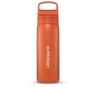 LifeStraw Go Series - Borraccia termica in acciaio inox, per viaggi e uso quotidiano, 500 ml, Kyoto Orange