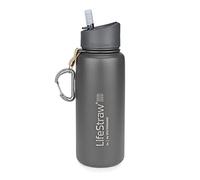 Lifestraw Stainless Steel Water Filter Bottle Go 650ml Grigio