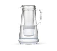 LifeStraw Home - Water Filter Pitcher 7-Cup White Glass with Silico
