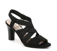LifeStride Sandali da donna con tacco Charlotte, Nero, 39 EU