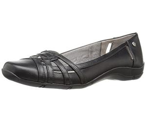 LifeStride Women's Diverse Flat, Black, 8 W US