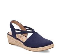 LifeStride Womens Katrina 2 Espadrille Wedge Lux Navy 9.5 M