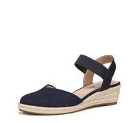 LifeStride Womens Kimmie Wedge Espadrilles Lux Navy 9.5 W