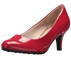 LifeStride Women's Parigi Pump, Fire Red Patent, 9 UK Wide