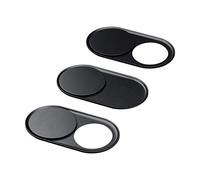 Lifestyle 2.0 Copertura per Webcam Cover (3 Pz) in Metallo Colore Nero- Protegge la Tua Privacy- Ideale per Computer, Notebook, Tablet, Smartphone