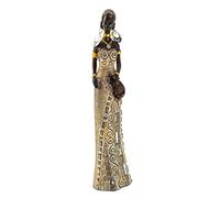 Lifestyle & More Scultura moderna decorativa donna africana oro/marrone altezza 24 cm