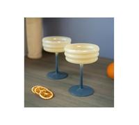 lifestyle WD Set 2 Calici Champagne blu-bianco