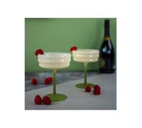 lifestyle WD Set 2 calici champagne verde-bianco