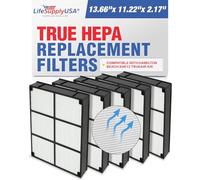 LifeSupplyUSA Filtro HEPA di ricambio compatibile con purificatore d'aria Hamilton Beach 04912 TrueAir 04160, 04161, 04150 (confezione da 5)