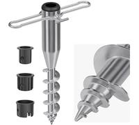 Lifeswell Ancora per ombrellone da Spiaggia, Resistente Ancoraggio a Vite per Sabbia ed Erba, Base Antivento Integrata Portatile con Design a 3 Maniche, Supporto Completamente saldato per Pali da