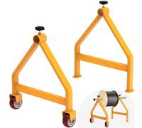 Lifeswell Porta bobine di filo, contenitore portatile per cavi, in acciaio completamente saldato, dispenser per bobine di diametro fino a 71,1 cm, capacità 99,8 kg, giallo