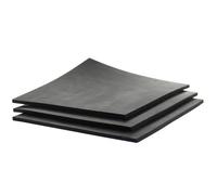 Lifeswonderful - 3 Pezzi Tappetini Durevoli - Stuoie di Gomma Multiuso - Tagliati a Misura - 150 x 150 x 4mm