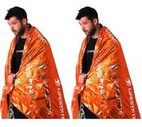 Lifesystems - Thermal Blanket, colore: orange (Confezione da 2)