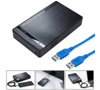 Lifetechs1Set2.5/3.5Inch HDD Enclosure Driver-free Smart Sleep Data Storage ABS Hard Disk Case Adattatore da SATA a USB3.0 per la casa