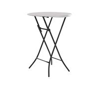 Lifetime 92120 - Tavolo pieghevole rotondo alto | Tavolo rotondo per giardino, terrazza, patio, balcone | Misure Ø84cm, altezza 110cm | Tavolo rotondo per eventi all'aperto