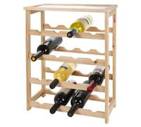 Lifetime Cantinetta per Vini, Bamboo, per 16 Bottiglie, 46 x 23 x 55 cm, Legno, Marrone, 1 - confezione