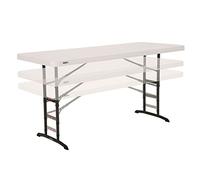 Tavolo Pieghevole Lifetime Bianco Acciaio Plastica 183 x 91 x 76 cm