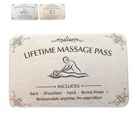 Lifetime Date Night Pass Wallet Card,Include Date Night Pass,Romantic Evening,Lifetime Massage Card,Couple Date Night Card Set,Unique Gift for Boyfriend Girlfriend (Back)