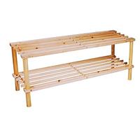 Lifetime Garden Scarpiera in legno a 2 ripiani