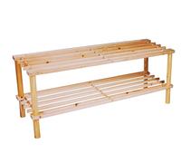 Lifetime Garden Scarpiera in legno a 2 ripiani