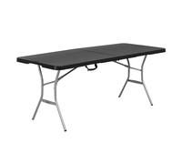 Lifetime Tavolino pieghevole da 1,8 m, colore: nero
