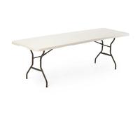 LIFETIME - Tavolo Rettangolare Pieghevole, da 8 a 10 Persone, 244 x 76 cm