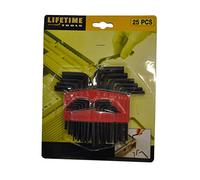 Lifetime Tools 43260 - Mazzo di 25 chiavi a brugola, su supporto