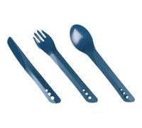 Lifeventure, Ellipse-Set di Posate da Campeggio, Viaggi e attività all'aperto Unisex-Adulto, Blu Navy, Taglia Unica