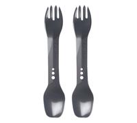Lifeventure Ellipse Spork 2-Pack, posate, grigio Graphite