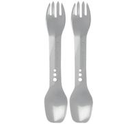 Lifeventure Ellipse Spork, 2 pezzi, grigio chiaro Onesize Grey