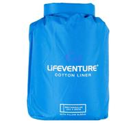 LIFEVENTURE Cotton Sleeping Bag Liner Rectangular - Unisex - Blu - Taglia unica- modello 2025