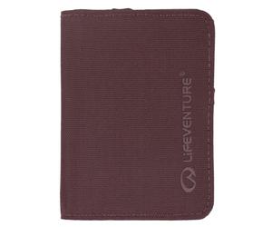 Lifeventure RFID Card Wallet, unisex, rosso prugna Onesize Red