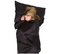 Lifeventure Silk Ultimate Sleeping Bag Liner, Mummy (Black)