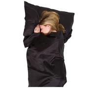 Lifeventure Silk Ultimate Sleeping Bag Liner, Rectangular Shape (Black), Unisex, Taglia Unica