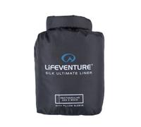 Lifeventure Silke Ultimate Liner Sacco a Pelo, rettangolare, nero Onesize Black